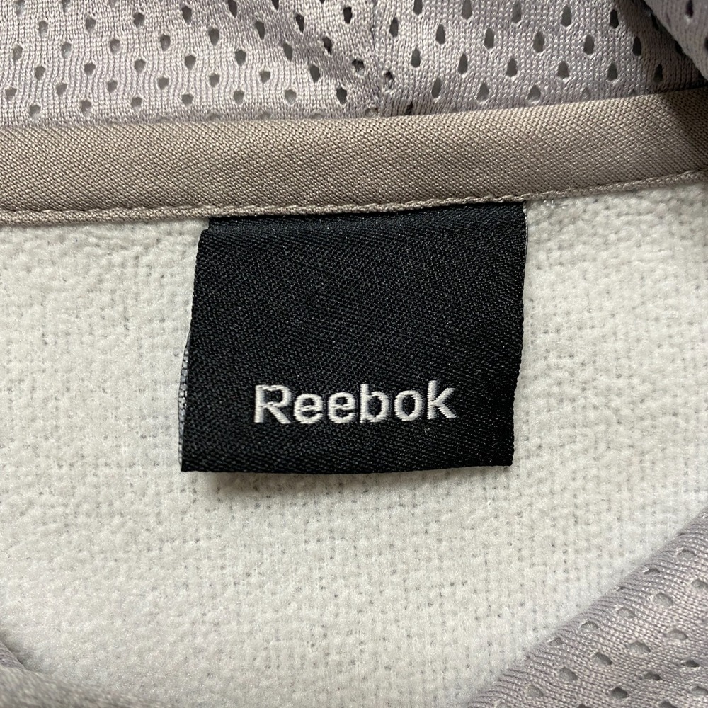 Reebok Mens Sweatshirt Size XL‎ Gray Pullover Fleece Hoodie Kangaroo Long Sleeve - Picture 3 of 9